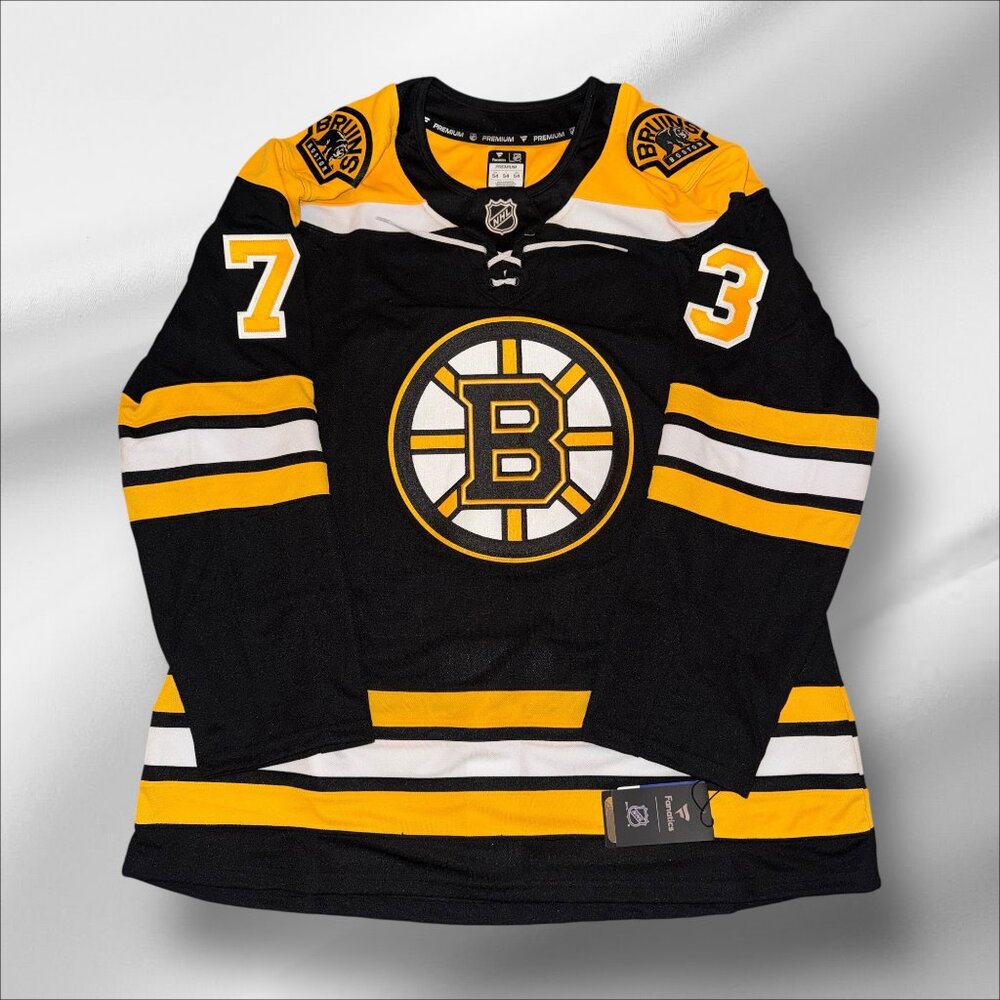 CHARLIE MCAVOY BOSTON BRUINS FANATICS PREMIUM BLACK JERSEY BRAND NEW!!